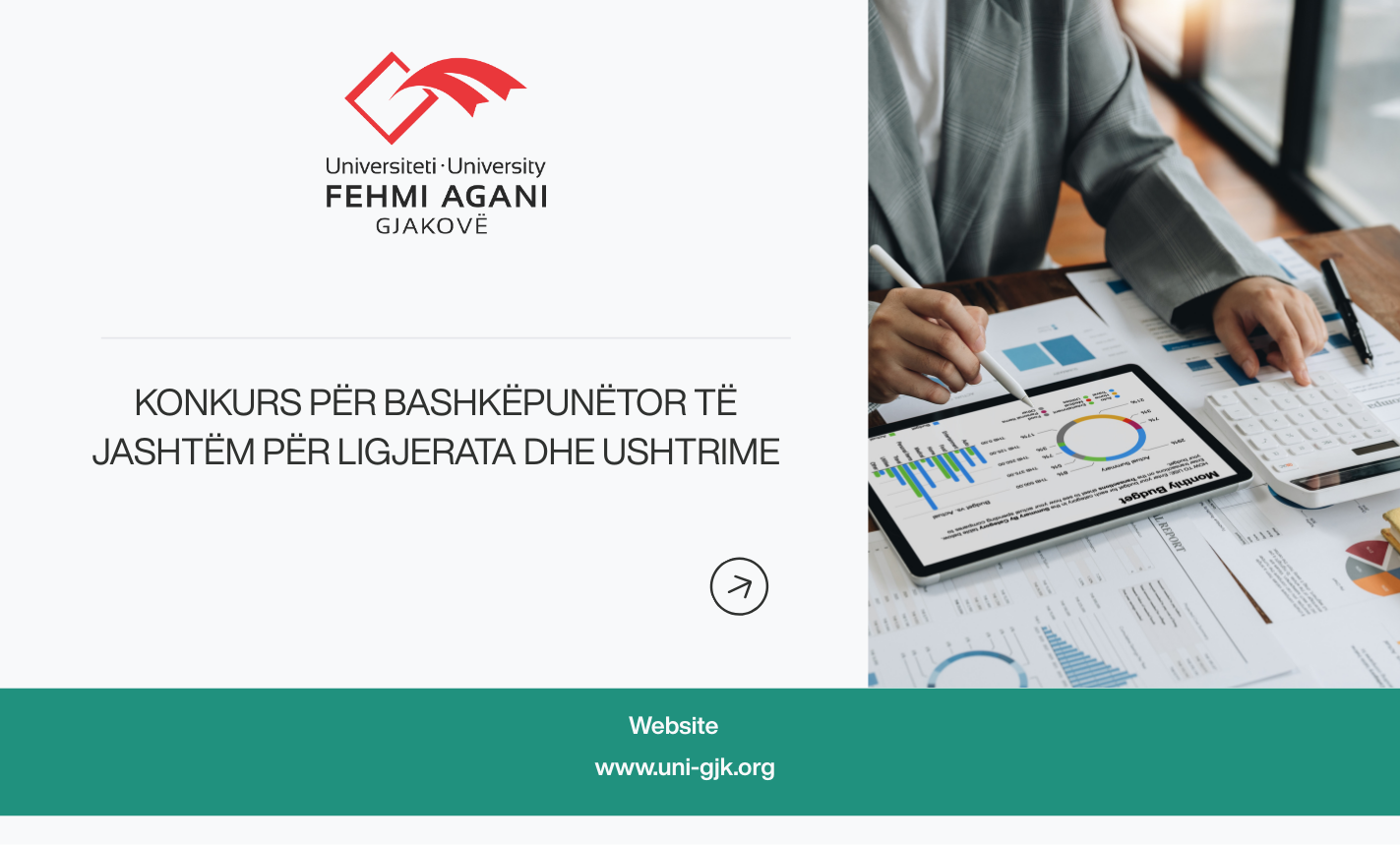 Konkurs plotësues për angazhimin e bashkëpunëtorëve të jashtëm për ushtrime në bazë të nevojave të Fakultetit të Mjekësisë